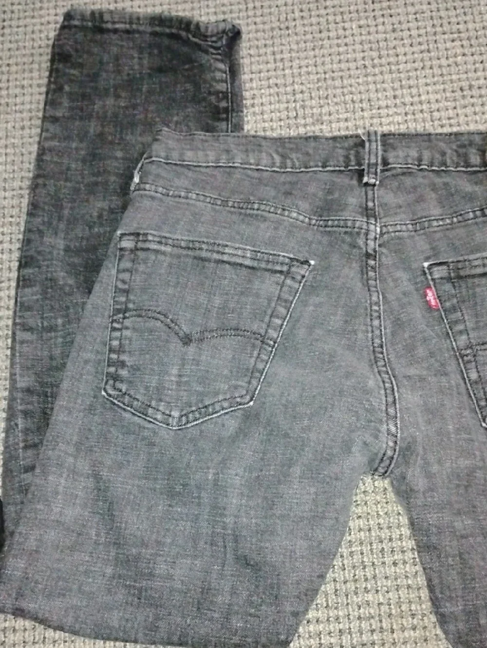 Levi's Men's Straight Jeans - Charcoal Gray Wash